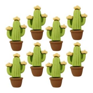 Charms para decoração 27mm - Cacto c/ 8 und