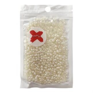 Pedra Decorativa -  Meia Perola Abs 4Mm - 17 Grs  - Champagne