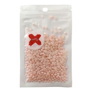 Pedra Decorativa - Meia Perola Abs 4Mm - 17 Grs  - Rose