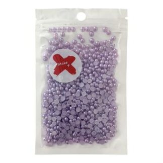 Pedra Decorativa - Meia Perola Abs 4Mm - 17 Grs   - Lilas Perolado