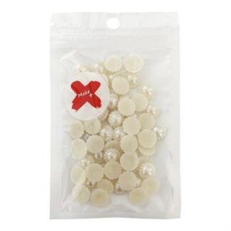 Pedra Decorativa - Meia Perola Girassol Abs 10Mm - 17 Grs  - Champagne