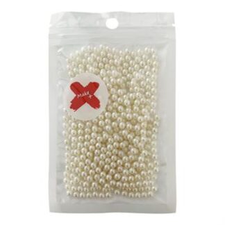 Pedra Decorativa - Perola 4Mm - 17 Grs  Abs - Champagne