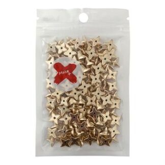 Pedra Decorativa - Chaton Estrela 12Mm - 17 Grs  - Dourado