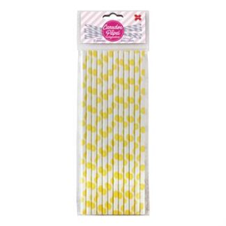 Canudo de Papel 6mmx200mm c/ 12 und - Laranjinhas