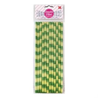 Canudo de Papel 6mmx200mm c/ 12 und - Bambu
