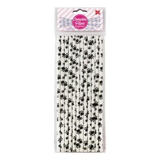 Canudo de Papel 6mmx200mm c/ 12 und - Patinhas