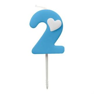 Vela Baby 4,5 cm Azul "2"