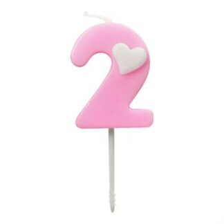 Vela Baby 4,5 cm Rosa "2"
