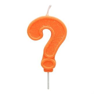 Vela Neon 7,5 cm Laranja "?"