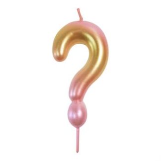 Vela Metalizada 8,3 cm Degrade Rosa "?"