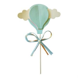 Topo de Bolo Balãozinho azul (11*20cm)