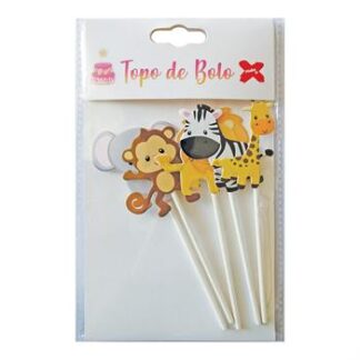 Topo de Bolo Selva c/ 5 (3.6-5.5*12.8cm)