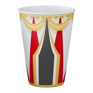 ACESSORIO FESTA COP. DE PAPEL 250 ML C/ 8 PCS - Circo
