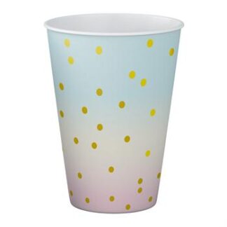 ACESSORIO DE FESTA COPO DE PAPEL 250 ML C/ 8 PCS - Metalico Confete Candy