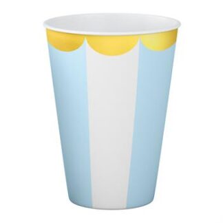 ACESSORIO FESTA COP. DE PAPEL 250 ML C/ 8 PCS - Metalico Azul CANDY