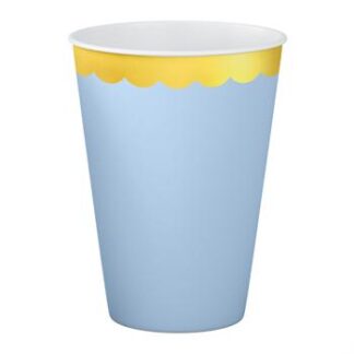 ACESSORIO FESTA COP. DE PAPEL 250 ML C/ 8 PCS - Metalico Luxo Azul CANDY