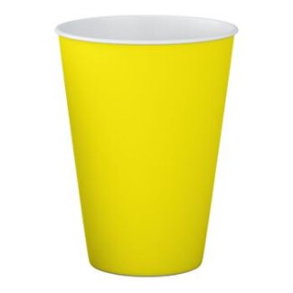 ACESSORIO FESTA COP. DE PAPEL 250 ML C/ 8 PCS - Amarelo Neon