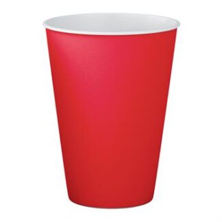 ACESSORIO FESTA COP. DE PAPEL 250 ML C/ 8 PCS - Vermelho