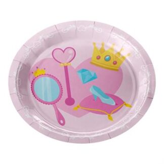 ACESSORIO FESTA PRAT. DE PAPEL 18 CM C/ 8 PCS - Princesa