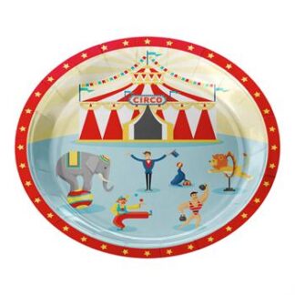 ACESSORIO FESTA PRAT. DE PAPEL 18 CM C/ 8 PCS - Circo