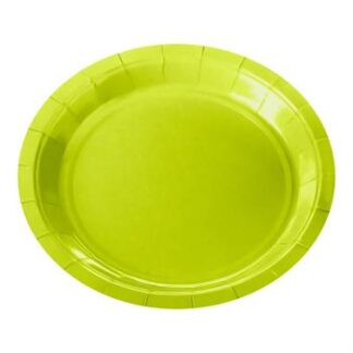ACESSORIO FESTA PRAT. DE PAPEL 18 CM C/ 8 PCS - Verde Neon