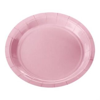 ACESSORIO FESTA PRAT. DE PAPEL 18 CM C/ 8 PCS - Rosa bebe