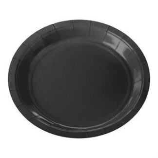 ACESSORIO FESTA PRAT. DE PAPEL 18 CM C/ 8 PCS - Preto