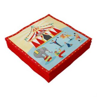 ACESSORIO FESTA GUAR. 33x33CM  C/ 20 FLS Circo