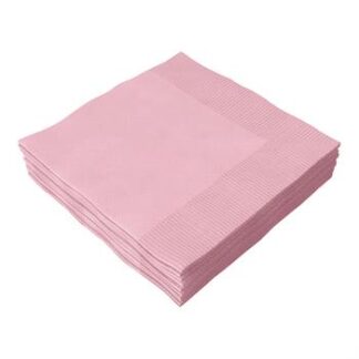 ACESSORIO FESTA GUAR. 25x25CM C/ 20 FLS Rosa bebe
