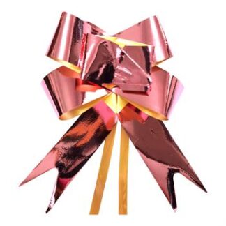 Laço Fácil  P (11mmx20,5cm) - Metalico Rose Gold c/  10