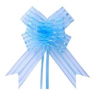 Laço Fácil  G (32mmx47cm) - Organza Azul Claro c/  5
