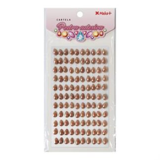 CARTELA PEDRA ADESIVA  - GOTA CHAMPANHE 10MM"G"