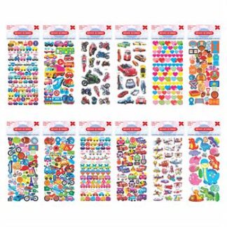 Cartelas De Adesivos 10x24cm-Aventura (Kids) PCT C/24 Cart. Sort.