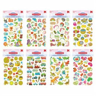 Cartelas De Adesivos 15x26cm-Big Mix PCT C/16 Cart. Sort.