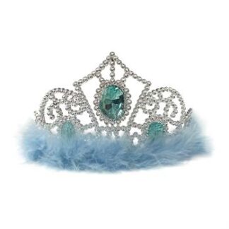 Coroa Pluma Azul - Charme (11x8cm)