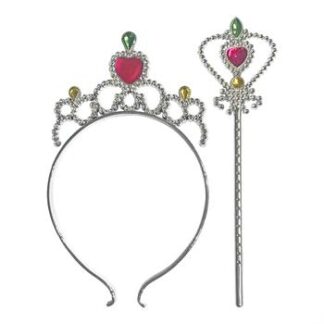 Tiara Coroa e Varinha - Love (20x11 e 20x5,5cm)