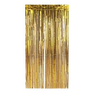 ACESSORIO FESTA Cort. Metalizada Decorativas 1x2 mts - Dourado