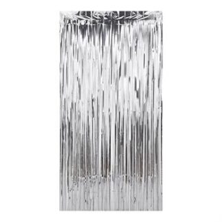 ACESSORIO FESTA Cort. Metalizada Decorativas 1x2 mts - Prata
