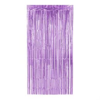 ACESSORIO FESTA Cort. Metalizada Decorativas 1x2 mts - Lilas furta cor