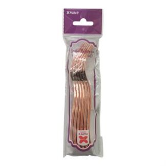 ACESSORIO FESTA GARF. REFEIÇÃO - Festa Luxo Rose Gold - Pcte c/ 6 Und