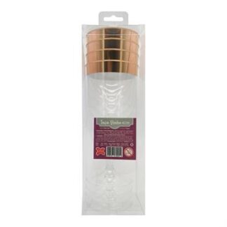 ACESSORIO FESTA TAC. DE VINHO 280 ML - Rose Gold - Caixa c/ 4 Und