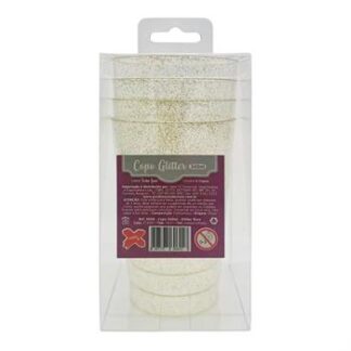 ACESSORIO FESTA COP. 340 ML - Glitter Ouro - Caixa c/ 4 Und