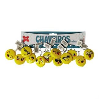 Chaveiro - Emoji 4cm - Cartela c/12 (B)
