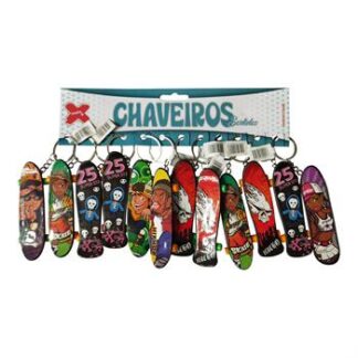 Chaveiro - Skate 9,5cm- Cartela c/12 (B)