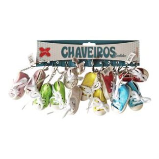 Chaveiro - Tenis Fashion 5cm - Cartela c/12 (C)