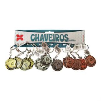 Chaveiro - Baralho 4cm - Cartela c/12 (E)