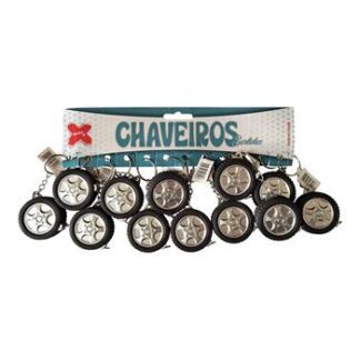 Chaveiro - Pneu 4cm - Cartela c/12 (H)