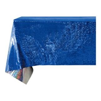 ACESSORIO FESTA Toal. de Mesa Metalizada Azul (137x274cm)