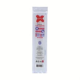 Cola quente bastão super transparente fina Blister c/ 8 (7,5x300) - Profissional
