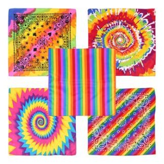 Lenço Bandana 54x54 - Divertido - Pcte c/ 5